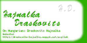 hajnalka draskovits business card